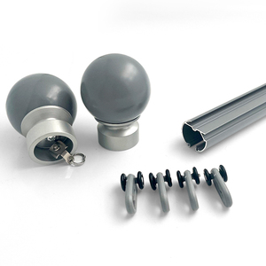 Asta <span class=keywords><strong>per</strong></span> tenda e rotaie in lega di alluminio resistente <span class=keywords><strong>per</strong></span> muro Stick traccia moderna tenda decorativa bianca - Product Image 4