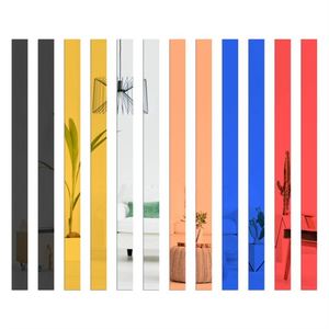 3D Acrylic Waist Line Decorative Mirror Stickers Self-Adhesive Wall <b>Cabinet</b> Diagonal Mirror Sticker for Living Dining Room - Product Image 1