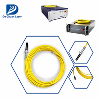 Kabel Serat Optik QBH 3KW 4KW 20M untuk Sumber Laser IPG Raycus MAX JPT, Suku Cadang Pengganti untuk Pemotongan dan Pengelasan
