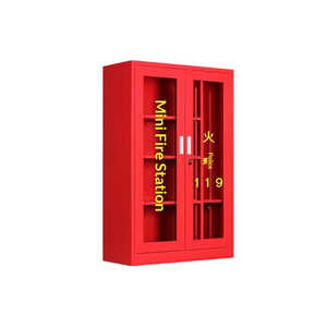 Armario para extintores de incendios personalizable, mini estación de bomberos, armario rojo de acero para almacenamiento de extintores para escuelas, hospitales y oficinas. - Product Image 1