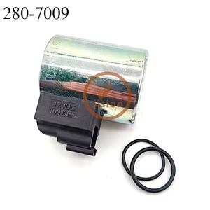 Bobine de solénoïde de pompe hydraulique pour pièces d'excavatrice 280-7009 2807009 Bobine de solénoïde 12VDC pour chargeuse sur pneus 416E 414E - Product Image 1