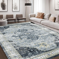 Karpet Ruang Tamu Lipat Gaya Eropa Amerika, Dapat Dicuci Mesin, Motif Cetak, Bulu Pendek, Ukuran Besar, Multifungsi, Dapat Digunakan di Kamar Tidur