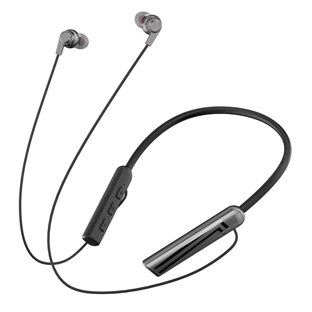 Wireless for Bluetooth Sports Earphones & Headphones IPX-4 Waterproof LED Touch 5.4 Playtime Black