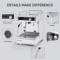 Máquina de Café Comercial, Máquina de Café Estilo Americano Más Vendida, Modelo Popular, Máquina de Café Semiautomática