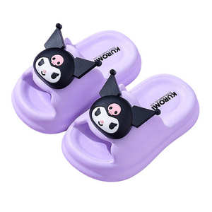 Sandalias Abiertas para Niñas Sanrio, Diseño de Dibujos Animados, Antideslizantes, para Interiores, Baño, Suela Suave, para Padres e Hijos, Kulomi - Product Image 5