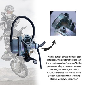 Carburador de motor de motocicleta de 19mm de suministro de fábrica, carburador de estrangulador manual para 50cc 70cc 90cc <span class=keywords><strong>110cc</strong></span> Pit Dirt Bike ATV ciclomotor - Product Image 5
