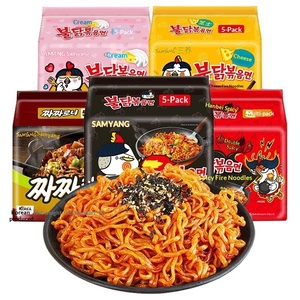 Mie Instan Rasa Krim Ayam Goreng Super Pedas Impor Korea Selatan 130g