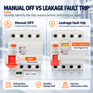 Interruptor <span class=keywords><strong>Diferencial</strong></span> RCCB <span class=keywords><strong>Tipo</strong></span> A de 4 Polos y 6kA, Dispositivo de Protección Contra Fugas a Tierra para Montaje en Panel - Product Image 4