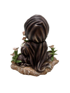 Adorable figurine squelette de faucheuse en résine mort avec statue de faux décoration Halloween en résine - Product Image 4