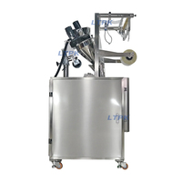 Machine d'emballage automatique pneumatique pour sachets de poudre de thé et de bois, avec remplissage par vis sans fin, 10-1000g, scellage 3 côtés