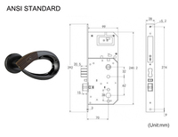 Chinesisches Holzmaserung-Design RFID Elektronisches Türschloss Schlüsselkarten-Entsperrung Hohe Sicherheit Einfache Installation für Hotels Apartments