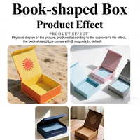 Boîte d'emballage magnétique en carton rigide écologique et recyclable avec logo imprimé, couleur et forme personnalisables pour cadeaux et artisanat