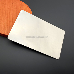 Tarjeta de Visita de Titanio Puro GRADO <span class=keywords><strong>2</strong></span> del Tamaño de una Tarjeta de Crédito, Grabable para Tarjetas de Visita, Regalos Personalizados y Coleccionables - Product Image 6
