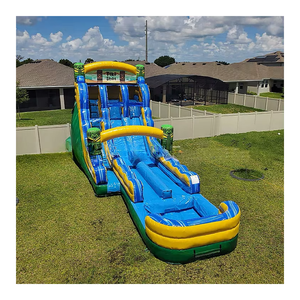 Tobogán de agua comercial inflable de Pvc de alta calidad, tobogán de agua inflable para niños, <span class=keywords><strong>Parque</strong></span> Acuático - Product Image 1