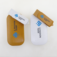 USB flash Drive, Flash Drive USB sedotan gandum ramah lingkungan 32GB 16GB 8 GB 4GB logam 128 64 32 16 8 GB USB flash memori