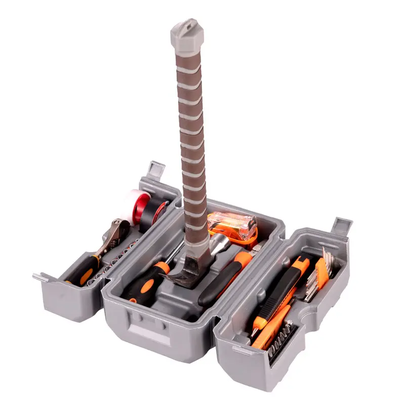 Hete Verkoop Multifunctionele Draagbare Thor Hamer Reparatie Vouwgereedschap Kit Huishoudelijke Combinatie Power Sleutel Set Box Hand Gereedschapset