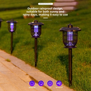 Lampe anti-moustiques solaire UV <span class=keywords><strong>Macway</strong></span> MW-D6306, nouvelle, étanche, pour extérieur, cour, jardin, maison - Product Image 3