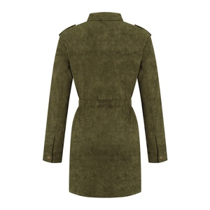 Y2k fabricants de vêtements élégant européen formel vert luxe 100% coton ceinture Cargo Mini <span class=keywords><strong>Gala</strong></span> Blazer <span class=keywords><strong>robe</strong></span> femmes dames 2024 - Product Image 2