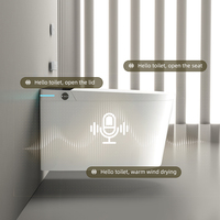 Toilette Suspendue Intelligente Murale De Luxe Numérique 2024 De Dernière Génération Avec Siphon P, Télécommande, Bidet et Bouclier en Mousse