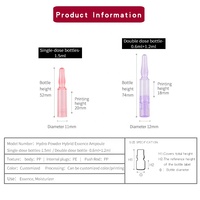 Nouveau Design 1.5Ml 3Ml bouteille d'ampoules en plastique PP bouteille de liquide jetable Original cassé ampoule fraîche flacon d'injection