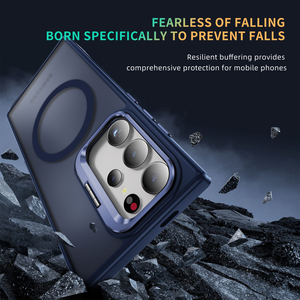 Fundas Magnéticas para <span class=keywords><strong>Celular</strong></span> con Carga Inalámbrica <span class=keywords><strong>de</strong></span> <span class=keywords><strong>Alta</strong></span> Calidad al por Mayor para <span class=keywords><strong>Samsung</strong></span> S24 Plus S25 Ultra con Soporte Metálico - Product Image 6