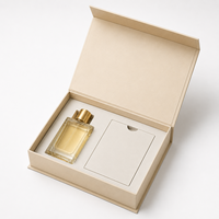 Boîte cadeau de parfum cosmétique personnalisée, emballage en carton rigide magnétique de luxe avec plateau d'insertion pour flacons de parfum