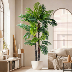 Ventes directes <span class=keywords><strong>d</strong></span>'usine de palmier artificiel en plastique dispersé anémone arbre jardin en pot grandes plantes artificielles <span class=keywords><strong>d</strong></span>'extérieur - Product Image 2