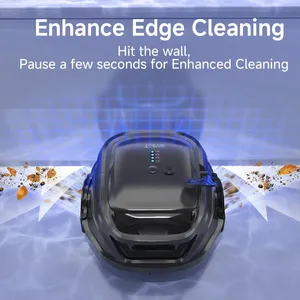 <span class=keywords><strong>Robot</strong></span> <span class=keywords><strong>de</strong></span> nettoyage <span class=keywords><strong>de</strong></span> <span class=keywords><strong>piscine</strong></span> automatique <span class=keywords><strong>WYBOT</strong></span> A1, batterie au lithium, autonomie <span class=keywords><strong>de</strong></span> 120 minutes, nettoyage des bords amélioré, prise universelle pour piscines - Product Image 5