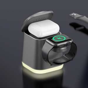 Molde โคมไฟตั้งโต๊ะแม่เหล็ก LED แบบพับได้พร้อมนาฬิกาปลุกแท่นชาร์จไร้สาย - Product Image 5