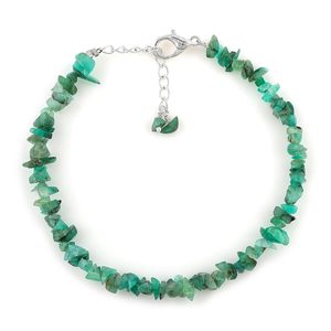 Pulsera de cristal con pepitas de esmeralda natural para mujer, joyería de 8 pulgadas, pulsera de cuentas crudas, regalo para ella - Product Image 1