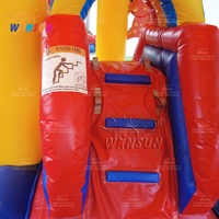 Aire de jeux de cirque pour enfants WINSUN, combo carrousel, toboggan, château gonflable pour location