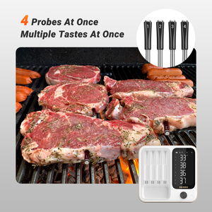 Inkbird INT-14-BW <span class=keywords><strong>Wifi</strong></span> Bluetooth BBQ Nhiệt kế 4 probe Set không dây thực phẩm đầu dò - Product Image 6