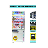 Machine à griffes commerciale de type Crane Arcade avec lampe LED, cabinet métallique et accepteur de billets, pour centre de jeux