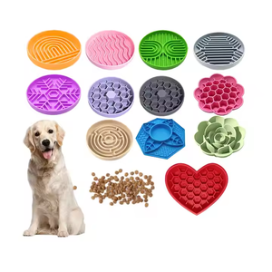Silikon köpek besleyici kase için 1.5 bardak bulmaca köpek maması kasesi küçük orta cins Puppyl için hızlı yiyen köpek maması kaseleri labirent - Product Image 1