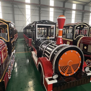 <span class=keywords><strong>Train</strong></span> électrique sans rail <span class=keywords><strong>de</strong></span> <span class=keywords><strong>luxe</strong></span> pour enfants, 16 passagers, à vendre - Product Image 2