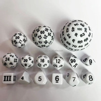Jeu de dés D30 personnalisé 16mm coin rond jeux de société RPG transparents et accessoires DnD en résine et acrylique