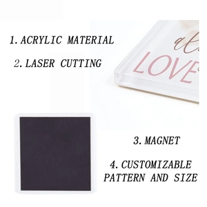 Sản xuất tại Trung Quốc tùy chỉnh trống Acrylic tủ lạnh nam châm/khung ảnh - Product Image 2