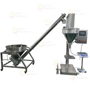 1-5000g PLC control small coffee milk powder auger filler machine