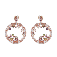 Derniers bijoux en argent sterling 925 plaqué or 18 carats avec pendentifs uniques en pierre principale en zircon pour cadeaux