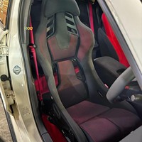 Sièges baquet de course de luxe en PVC noir, modèle RSS Sport, avec design confortable et réglable pour modification