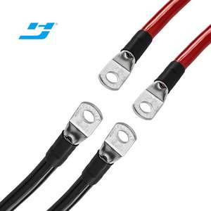 Fils de connecteur de batterie rouge noir robuste-Câbles de batterie de voiture <span class=keywords><strong>pour</strong></span> automobile Marine Solar Motorhome Moto Durable - Product Image 1