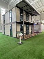 Maison préfabriquée pliable à double couche, extensible, hôpital mobile, mini-maison, villa, appartement, hôtel, en acier et en bois