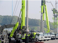 Foreuse rotative sur chenilles Zoomlion ZR360C pour forage de puits, profondeur 98 m, pour projets de tunnels ferroviaires municipaux