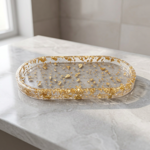 Bandeja Decorativa de Resina de Lujo, Moderna y Hecha a Mano, para Mesa de Centro, Cocina, Baño, Organizador de Tocador, Decoración del Hogar - Product Image 5