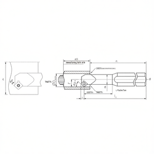 Internal Turning <b>Tool</b> R/L TA6078 Mini Positive Insert Turning <b>Tools</b> - Product Image 2