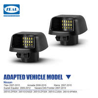 2 pièces pour Nissan Frontier Navara D40 Titan Xterra 2007-2019 pour Suzuki Equator, éclairage de plaque d'immatriculation LED blanc, remplacement direct