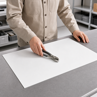 Tapis antidérapant en silicone blanc personnalisé 600x500mm pour bureau et établi