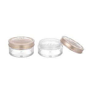 Customized Cosmetic Packaging Cream Jar with Sifte Round Loose Powder Case