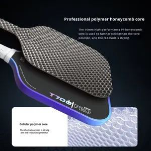 Set Racchetta da Pickleball in Fibra di Carbonio <span class=keywords><strong>T700</strong></span> Selkirk con Elettronica Integrata Pressata a Caldo, Modello Base Mystery Box Camera 20250918 - Product Image 4