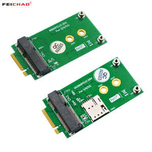 3G/4G/5GLTEモジュール用のSIMカードスロットを備えたNGFFM.2キーB-ミニPCI-Eアダプター - Product Image 1